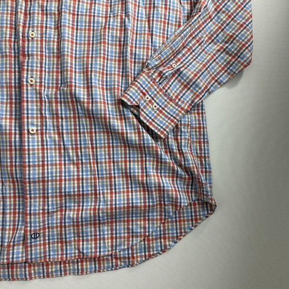 David Donahue‎ Dress Shirt Mens Size 2XL Tartan Plaid Button Up Long Sleeve - Picture 3 of 9